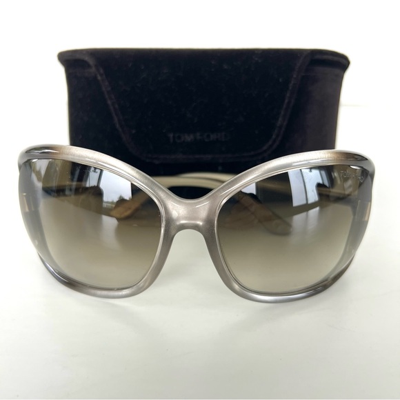TOM FORD TF125 Anais Gray Gradient Lenses w Black Gray Silver Frame Sunglasses - Picture 13 of 15